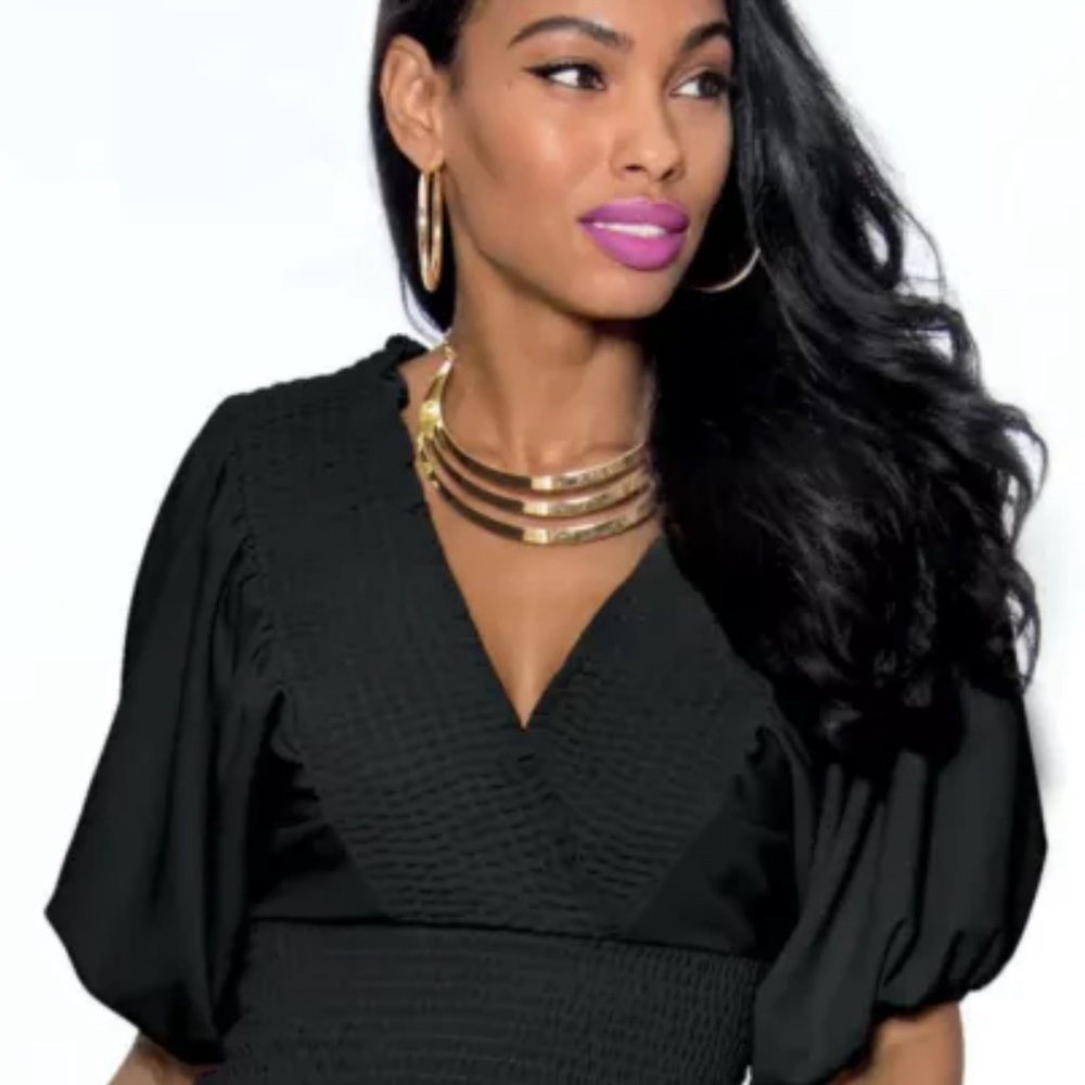 Black flirty Top by Ashro